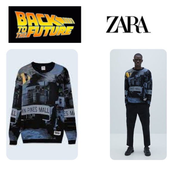 ZARA x BACK TO THE FUTURE Men's Sweater Medium Pullover Universal